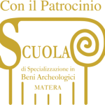 Patrocinio della Scuola di Specializzazione in Beni Archeologici di Matera che attesta l’accuratezza della ricerca archeologica del progetto Archeo-Vino Acroneo